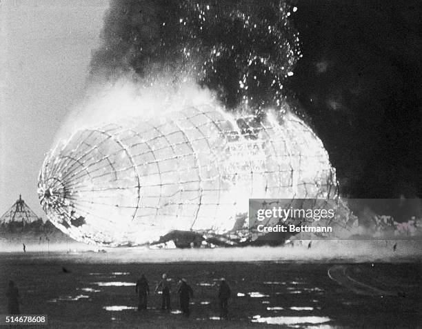 Airship Exploding 119 Hindenburg Explosion Stock Photos, High-Res Pictures, and Images ...