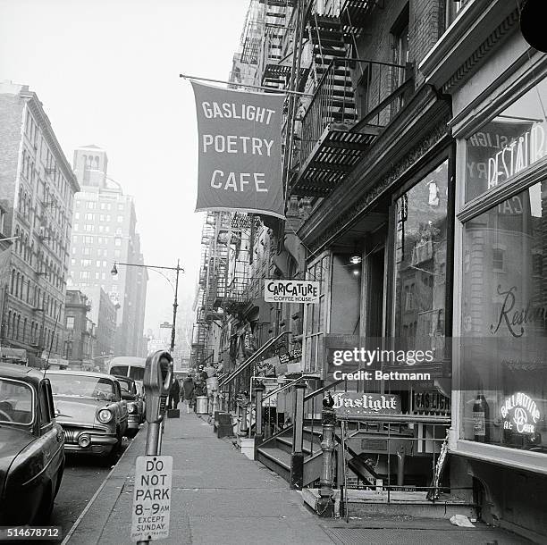 New York, NY:Gaslight Poetry Cafe, 116 McDougal St. Daily Mirror Collection.