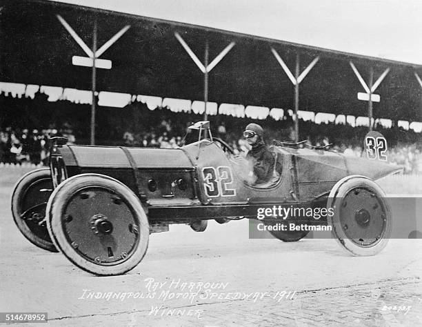 Ray Harroun driving his Marmon Wasp, was the first winner of the Indy Race. His average speed was 74.59 miles per hour.