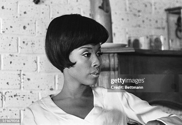 The lovely Diahann Carroll appears to have recently come to an understanding with herself. Photograph, 04/29/67.