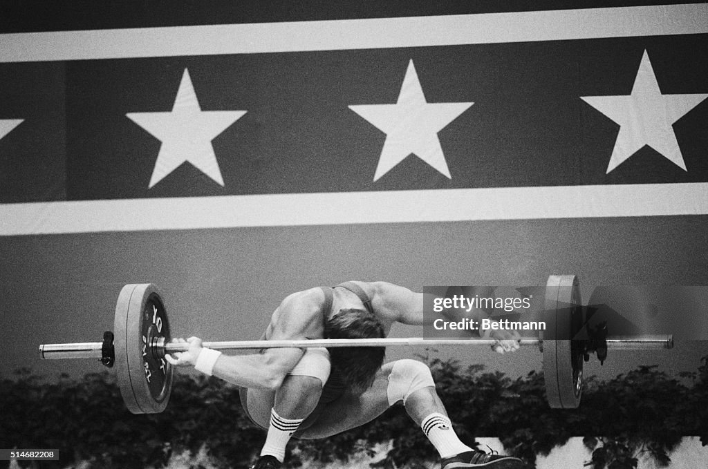 Weightlifter Losing Control of Weights