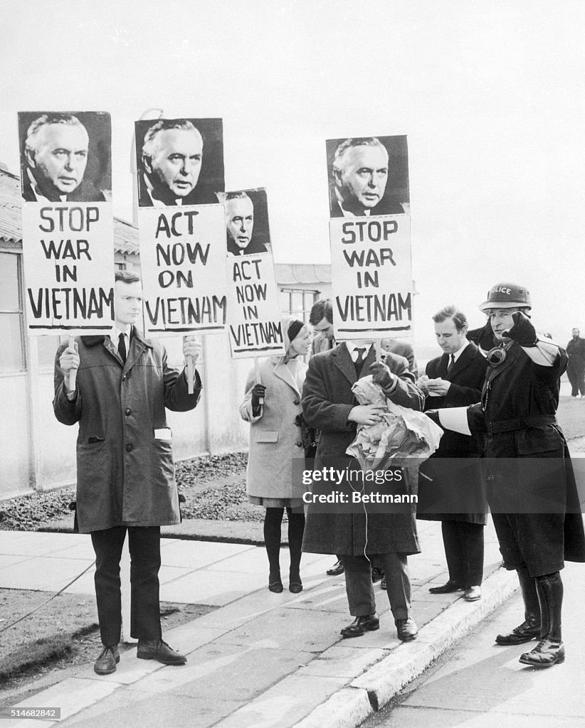 Vietnam War Protesters at Airport