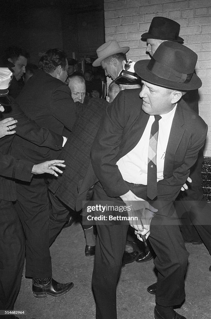 Jack Ruby Dallas police struggle with Jack Ruby, after the nightclub owner shot ...