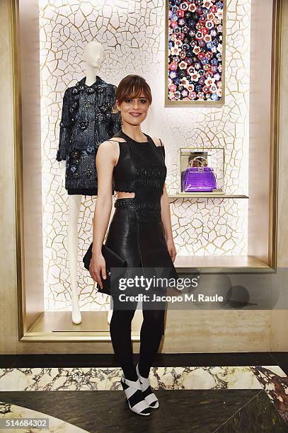 Valeria Bilello attends Palazzo FENDI And ZUMA Inauguration on March 10, 2016 in Rome, Italy.