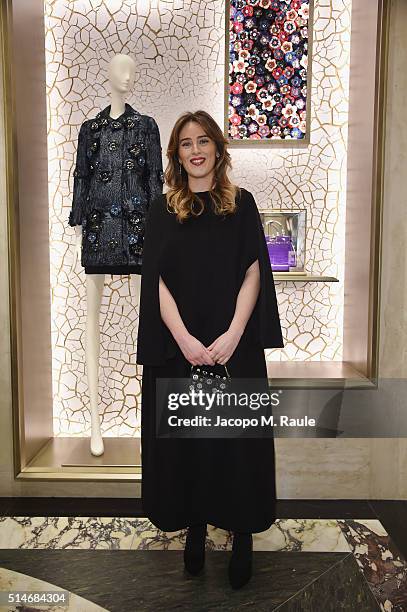 Maria Elena Boschi attends Palazzo FENDI And ZUMA Inauguration on March 10, 2016 in Rome, Italy.