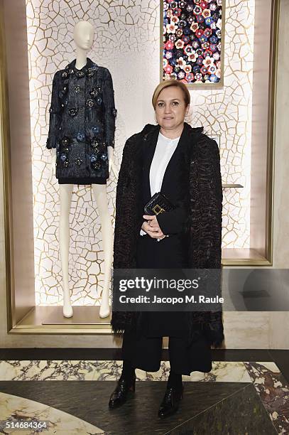 Silvia Venturini Fendi attends Palazzo FENDI And ZUMA Inauguration on March 10, 2016 in Rome, Italy.