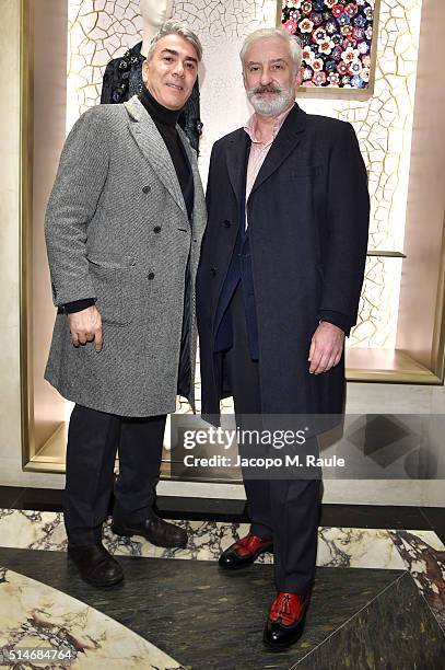 Antonio Monfreda and Patrick Kinmonth attends Palazzo FENDI And ZUMA Inauguration on March 10, 2016 in Rome, Italy.