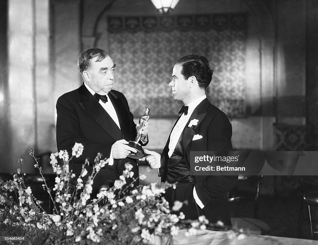 Frank Capra Receiving Oscar