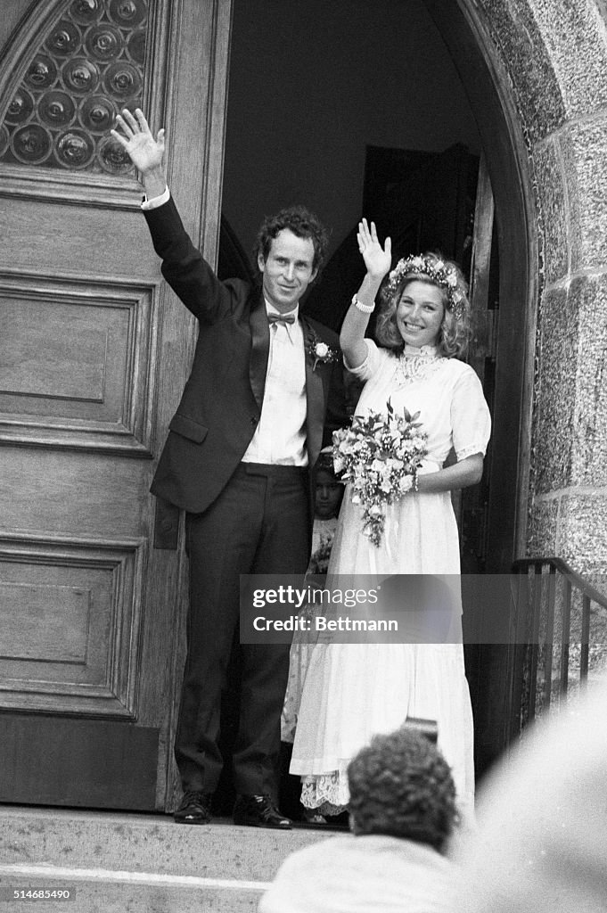 John McEnroe and Tatum O'Neal at Wedding