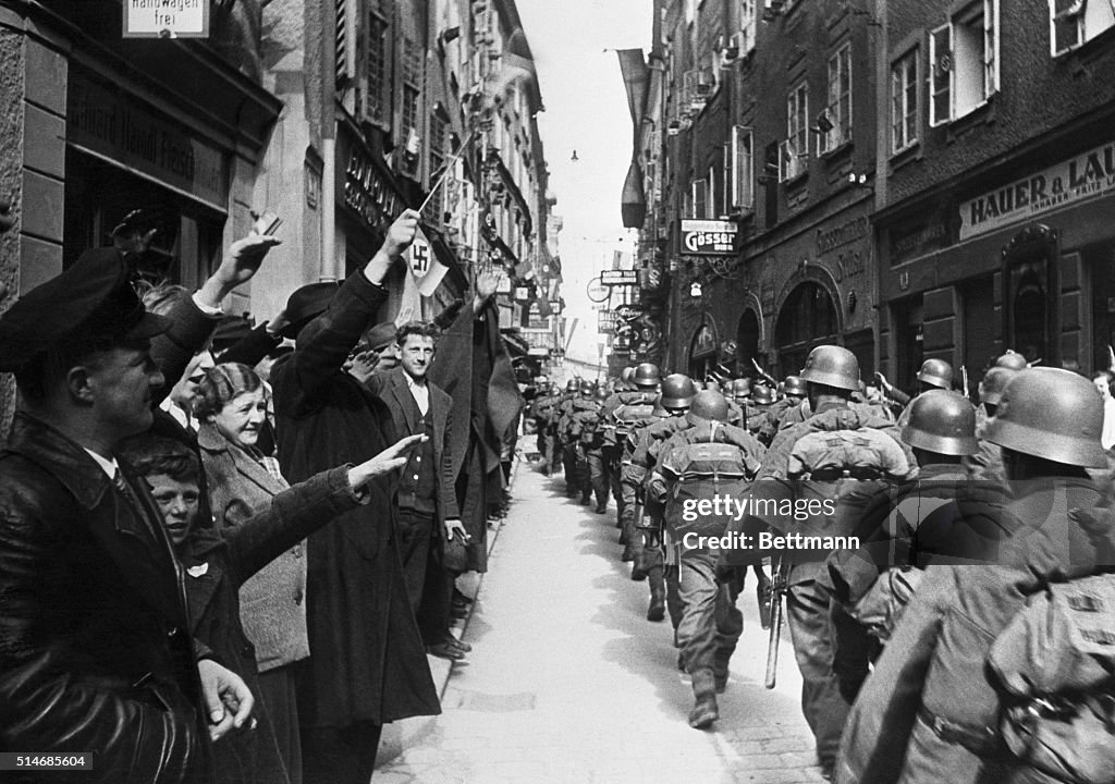 Nazi Salute In Austria