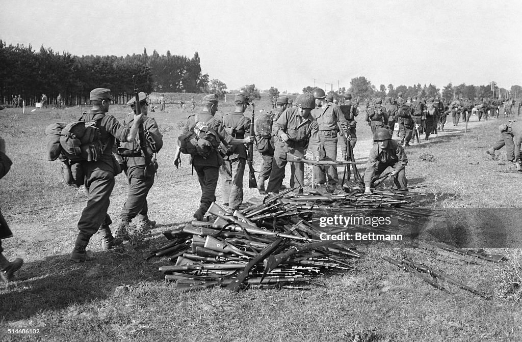 Germans Surrendering To American Troops