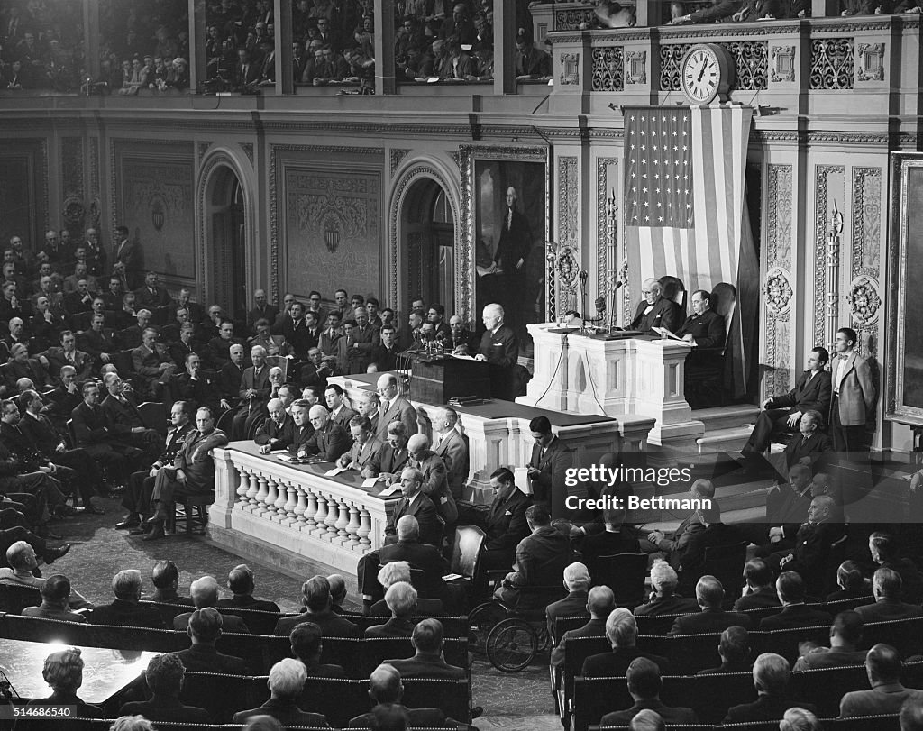 Truman Delivers State Of The Union