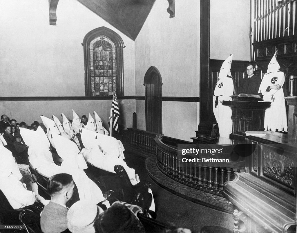 Ku Klux Klan Church Meeting