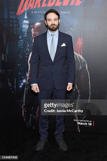 Actor Charlie Cox attends the "Daredevil" Season 2 Premiere at AMC Loews Lincoln Square 13 theater on March 10, 2016 in New York City.