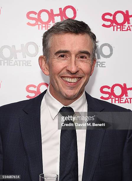 Steve Coogan attends the Soho Theatre Gala 2016 at The Vinyl Factory on March 10, 2016 in London, England.