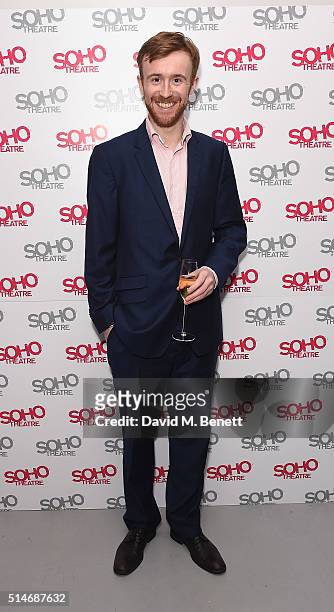 John Heffernan attends the Soho Theatre Gala 2016 at The Vinyl Factory on March 10, 2016 in London, England.