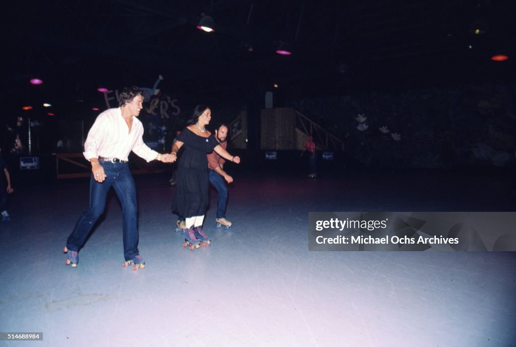 Ted Kennedy Fundraiser At Flipper's Roller Disco