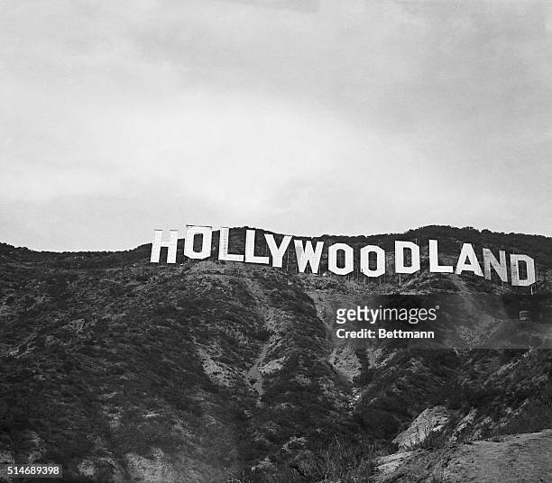 Hollywood, CA: "Hollywoodland" sign, California. BPA 2