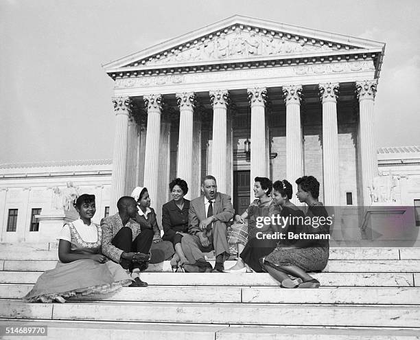 Lawyer Thurgood Marshall and civil rights activist Daisy Bates join several members of the "Little Rock Nine", the first students to integrate...