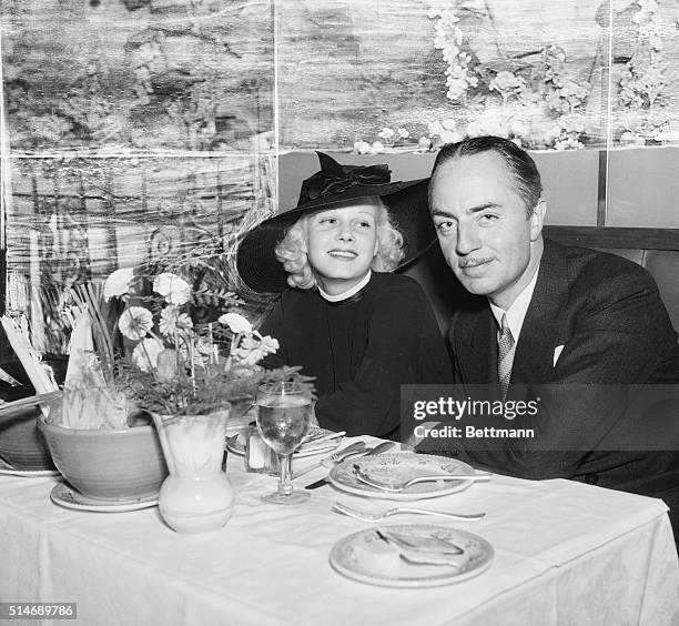 William Powell and Jean Harlow at the Trocadero.
