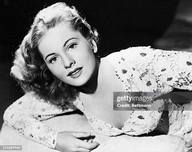 Los Angeles, CA: Joan Fontaine, pictured here, won the Academy Award for the best screen acting of 1941. Her first role of 1942 is in Warner Bros.'...