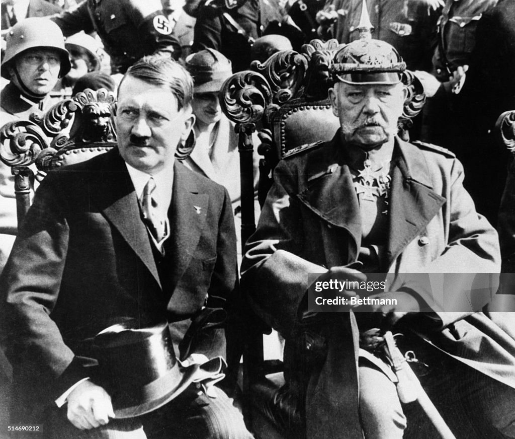 Hitler and President Hindenburg