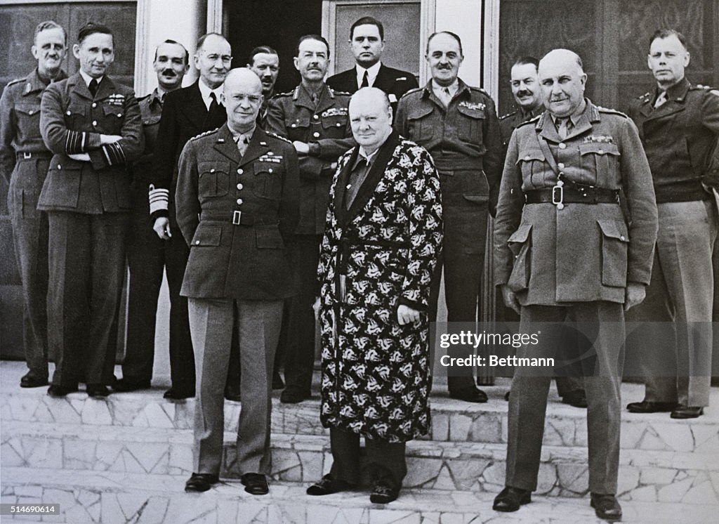 Winston Churchill With Notables