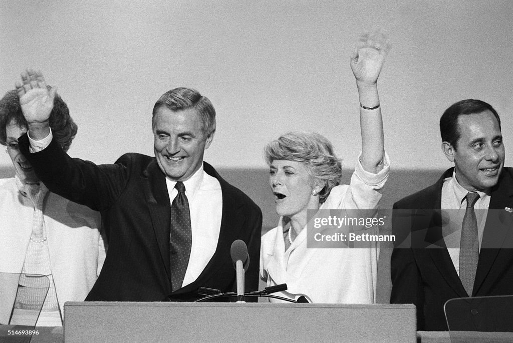 Walter Mondale and Geraldine Ferraro