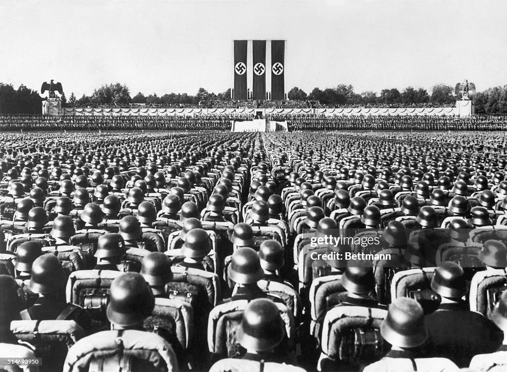 Soldiers at Nazi Party Rally in Nuremberg