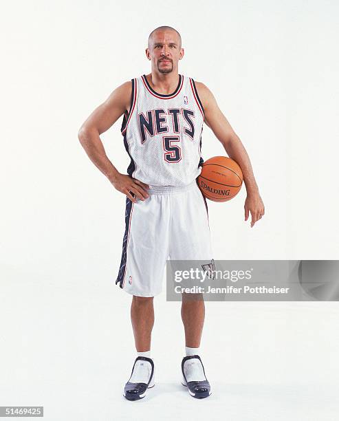 Jason Kidd of the New Jersey Nets poses for a portrait during NBA Media Day on October 4, 2004 in East Rutherford, New Jersey. NOTE TO USER: User...