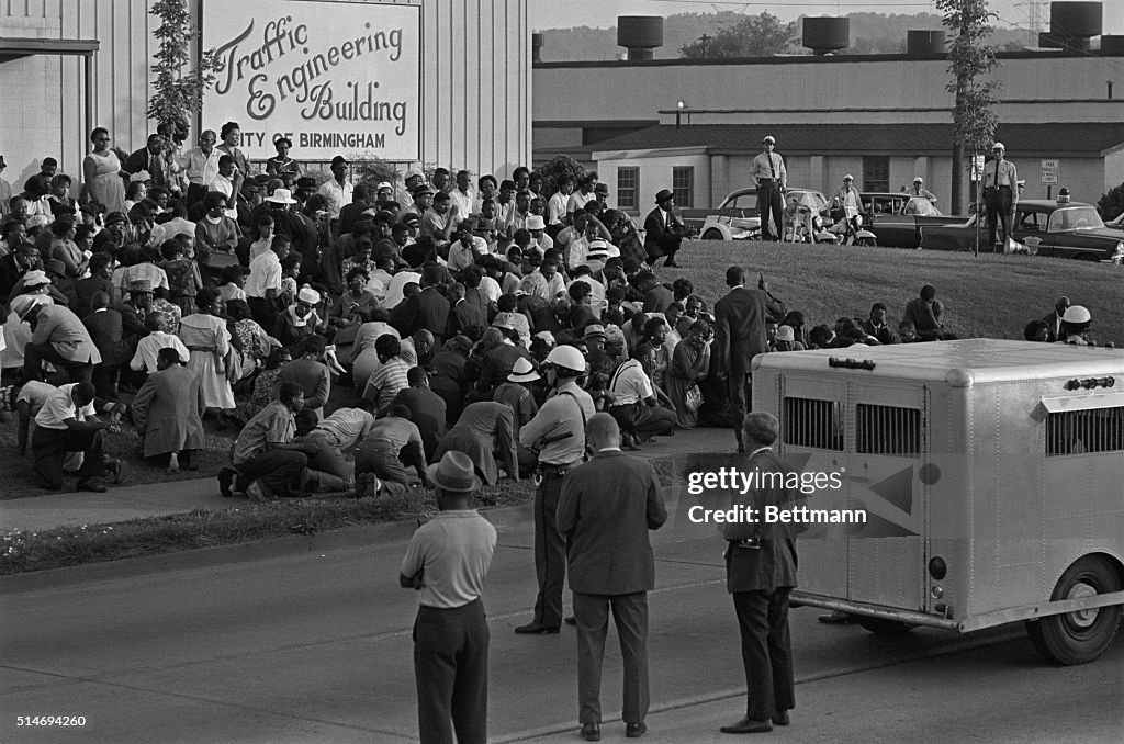 Demonstrators Gather in Birmingham, Alabama