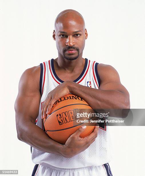 Travis Best of the New Jersey Nets poses for a portrait during NBA Media Day on October 4, 2004 in East Rutherford, New Jersey. NOTE TO USER: User...