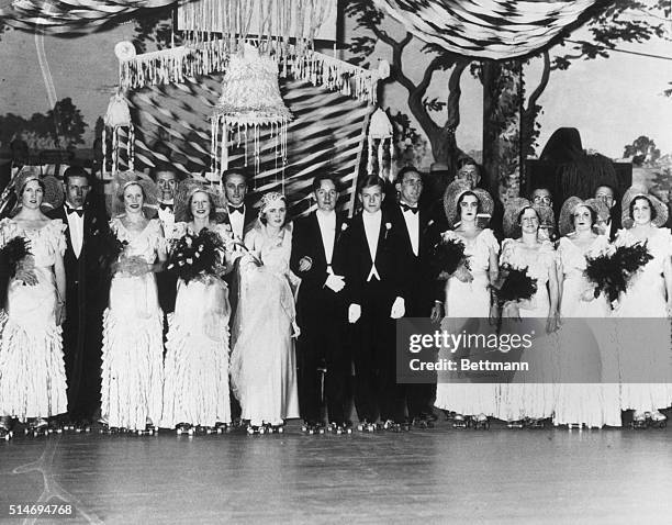 With the orchestra playing to a fast skating tempo, the first wedding on roller skates, according to matromonial files, took place in Revere,...
