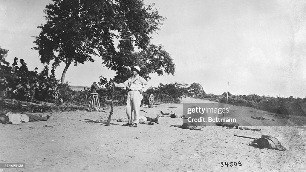 American Poses With Dead Haitian Troops