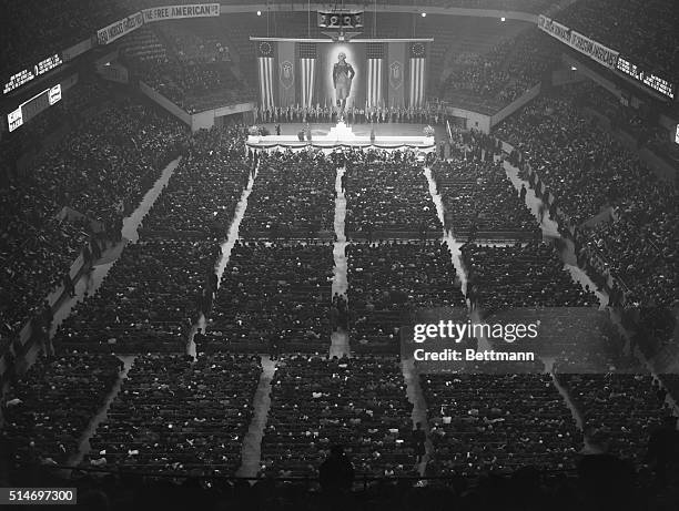 German-American Bund Rally - The US Nazi Party - in New York