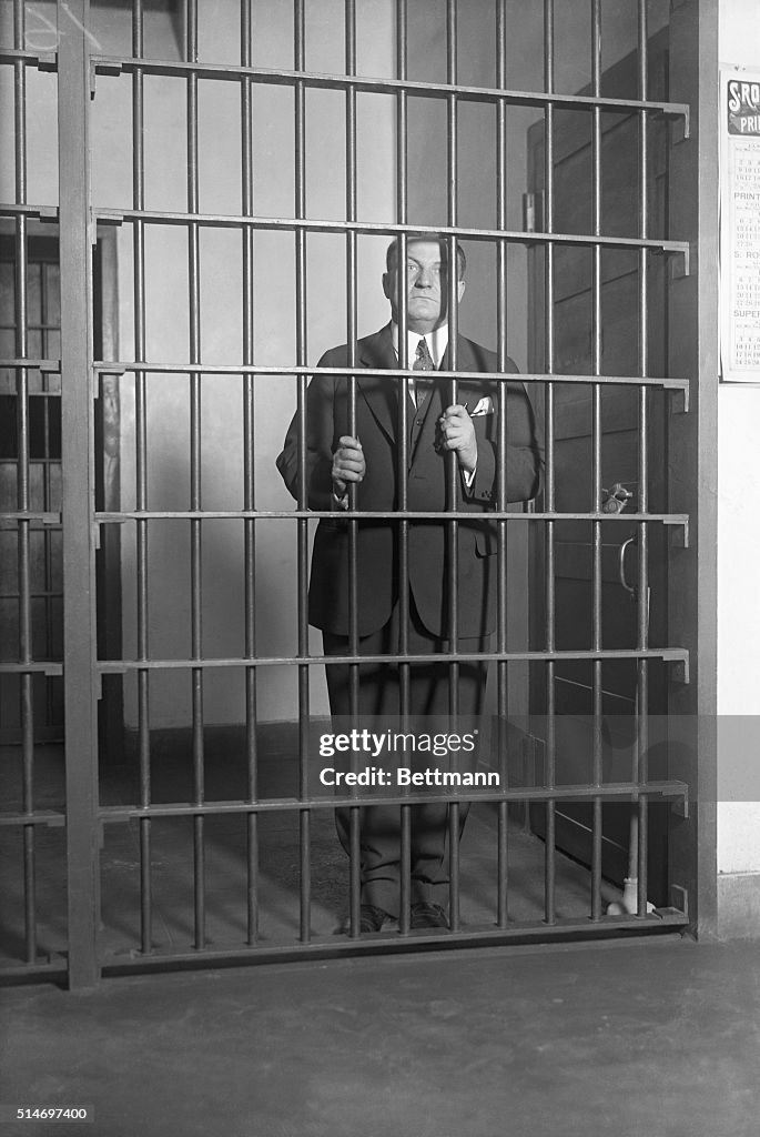 George Remus Looking Through Bars 1927