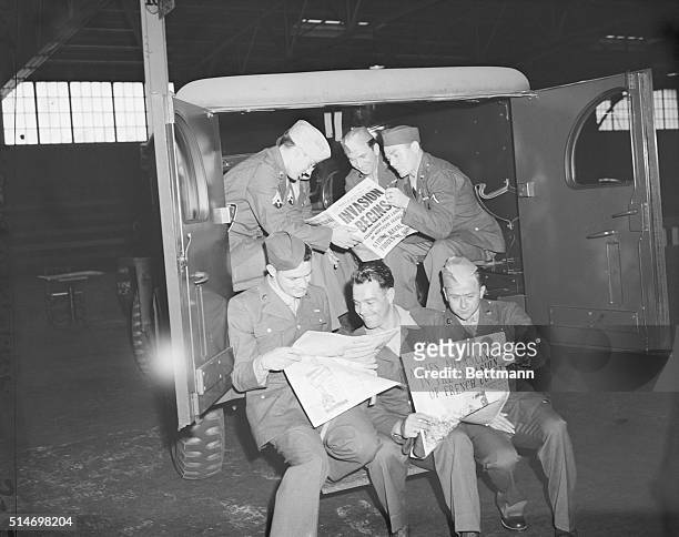 Jersey City, NJ: Wounded American soldiers who arrived here on the exchange liner Gripsholm, part of the 51 who had been exchanged for German...