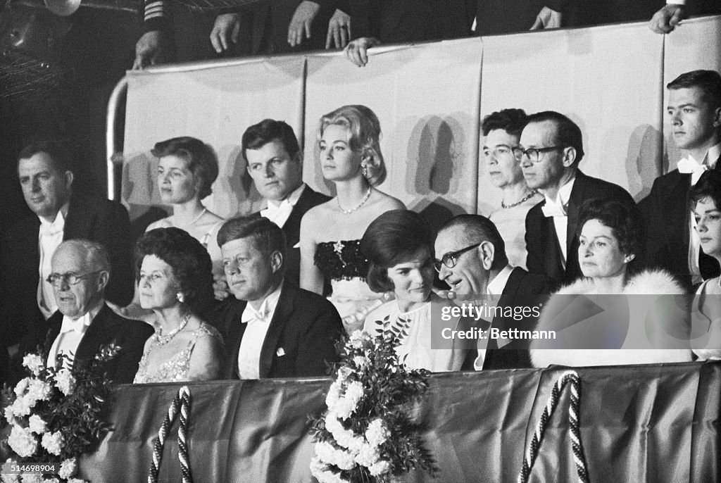 Kennedys and Johnsons at Inaugural Ball