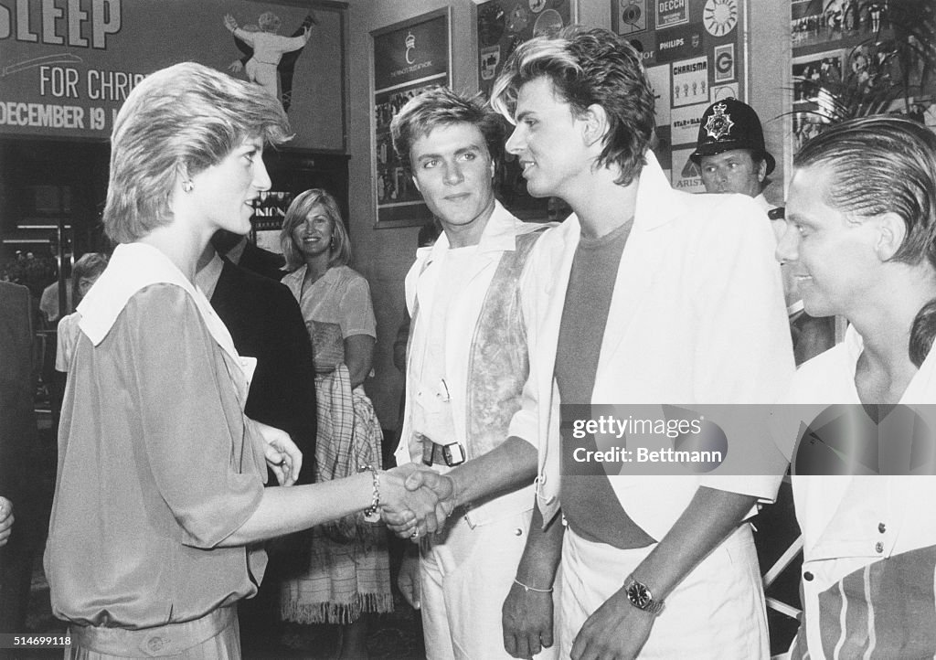 Princess Diana Meeting Duran Duran Members