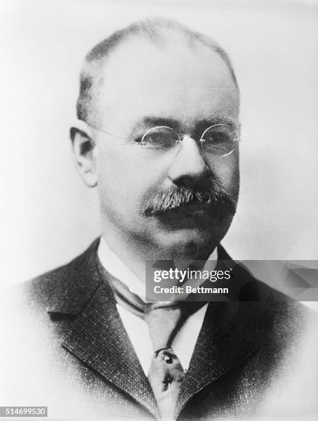 Herman Hollerith, inventor of the punch card system; developed tabulating machines for United States Bureau of Census.