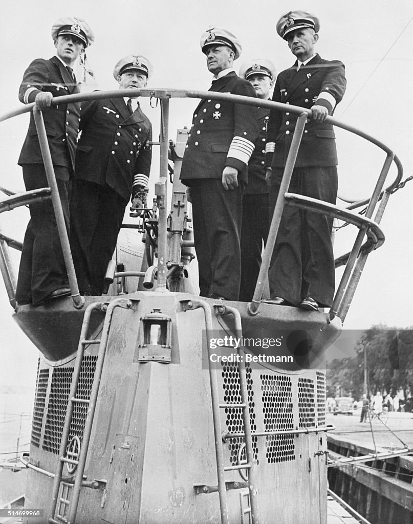 Erich Raeder In Submarine Conning Tower