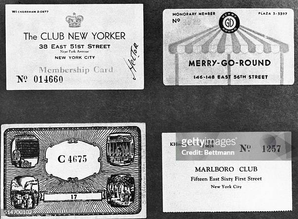 In Prohibition era New York, a card from a well-known speakeasy in good standing would permit entrance to almost any other.
