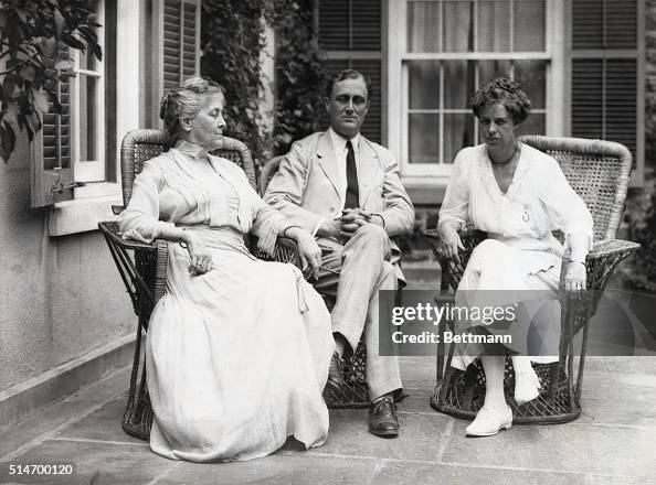 FDR with His Mother and Wife FDR with His Mother and Wife