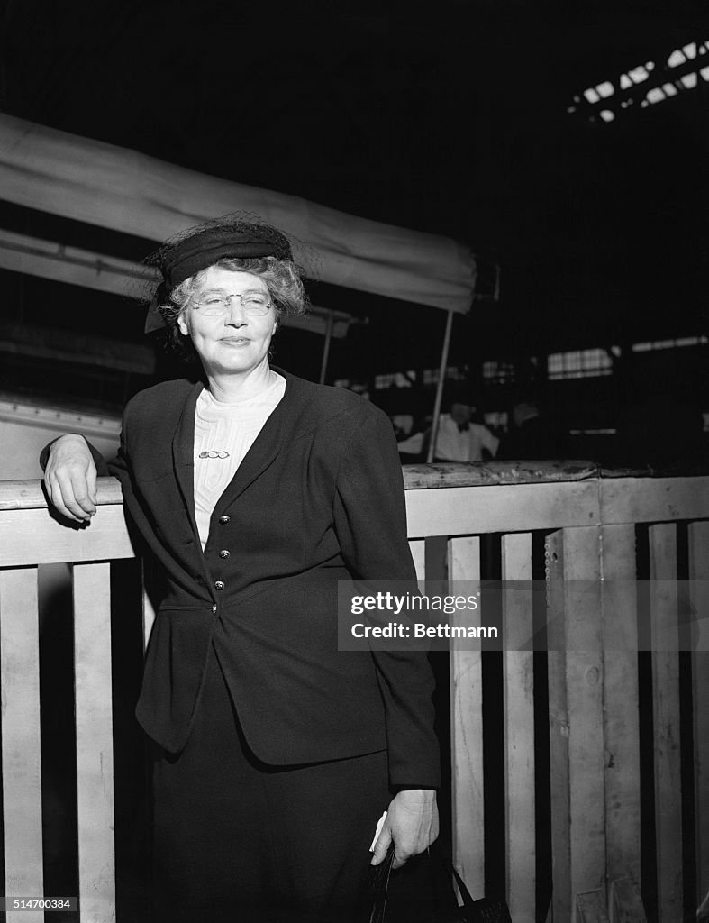 Dr. Helen B. Taussig Arrives in New York