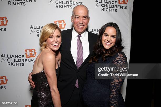 Actress Julie Bowen, Fox Television Group Chairman/CEO and honoree Gary Newman, and actress Melissa Fumero attend the Alliance for Children's Rights'...