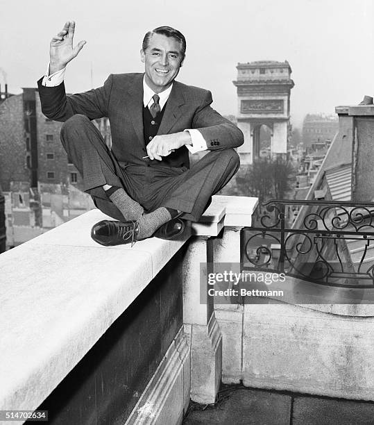 Paris, France: Cary Grant in Paris. Undated photograph.