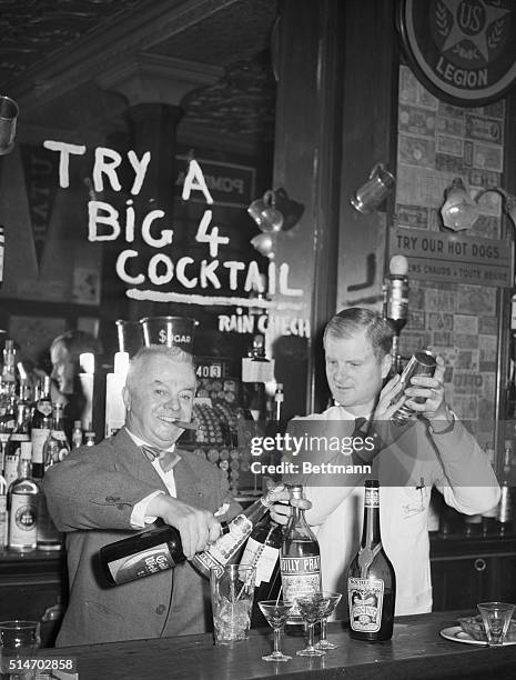 "Try a Big 4 Cocktail" is the suggestion at Harry's New York Bar in Paris as Harry mixes up a sample for his guests. The international recipe calls...