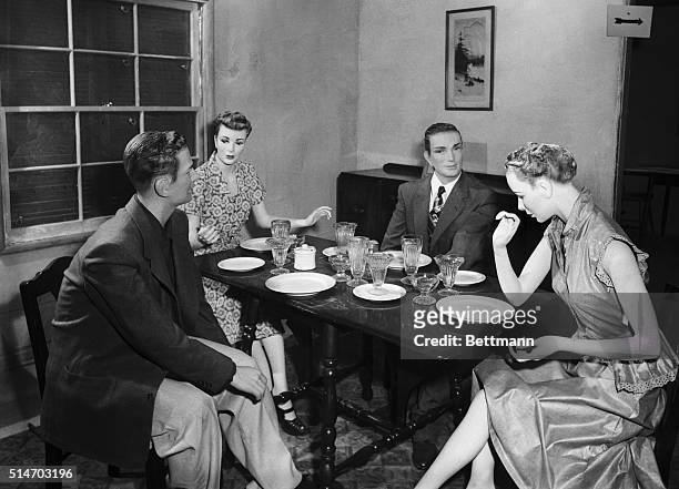 Atomic Test Site, NV: This casual dinner scene will take place in an average American home located 1 & 3/4 miles from where an atomic bomb is...