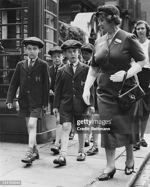 London, England: Back to school and fully recovered from his recent tonsilectomy, eight year old Prince Charles goes out June 7th for a recreational...