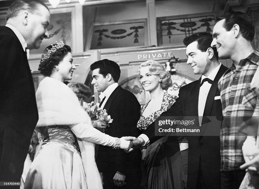 Queen Elizabeth Meeting Mario Lanza